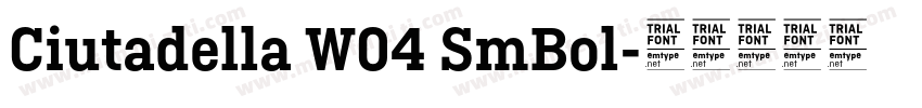 Ciutadella W04 SmBol字体转换